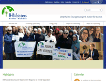 Tablet Screenshot of ihmsisters.org